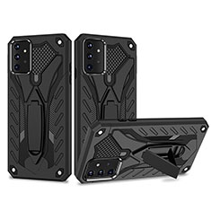 Coque Contour Silicone et Plastique Housse Etui Mat avec Support YF2 pour Samsung Galaxy A72 5G Noir