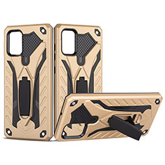 Coque Contour Silicone et Plastique Housse Etui Mat avec Support YF2 pour Samsung Galaxy M40S Or