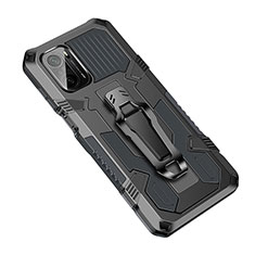 Coque Contour Silicone et Plastique Housse Etui Mat avec Support ZJ2 pour Xiaomi Mi 11X 5G Noir