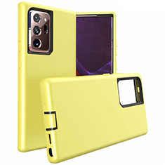 Coque Contour Silicone et Plastique Housse Etui Mat N02 pour Samsung Galaxy Note 20 Ultra 5G Jaune