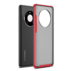 Coque Contour Silicone et Plastique Housse Etui Mat pour Huawei Mate 40E Pro 4G Rouge