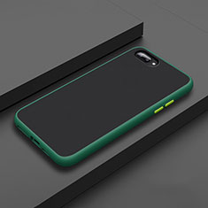 Coque Contour Silicone et Plastique Housse Etui Mat pour Oppo A12e Vert