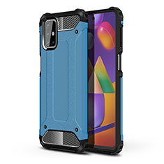 Coque Contour Silicone et Plastique Housse Etui Mat pour Samsung Galaxy M31s Bleu Ciel