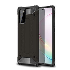 Coque Contour Silicone et Plastique Housse Etui Mat pour Samsung Galaxy Note 20 Plus 5G Noir