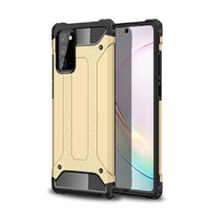 Coque Contour Silicone et Plastique Housse Etui Mat pour Samsung Galaxy Note 20 Plus 5G Or