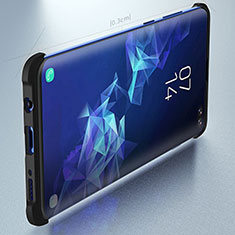 Coque Contour Silicone et Plastique Housse Etui Mat pour Samsung Galaxy S10 Plus Noir