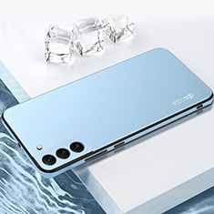 Coque Contour Silicone et Plastique Housse Etui Mat pour Samsung Galaxy S21 FE 5G Bleu