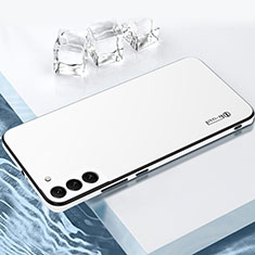 Coque Contour Silicone et Plastique Housse Etui Mat pour Samsung Galaxy S23 5G Blanc