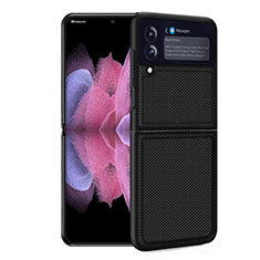 Coque Contour Silicone et Plastique Housse Etui Mat pour Samsung Galaxy Z Flip3 5G Noir