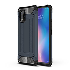 Coque Contour Silicone et Plastique Housse Etui Mat pour Xiaomi Mi 10 Lite Bleu