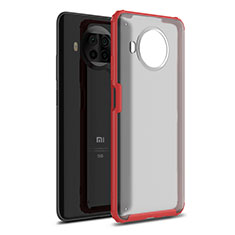 Coque Contour Silicone et Plastique Housse Etui Mat pour Xiaomi Mi 10i 5G Rouge