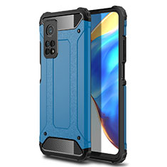 Coque Contour Silicone et Plastique Housse Etui Mat pour Xiaomi Mi 10T Pro 5G Bleu Ciel