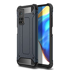 Coque Contour Silicone et Plastique Housse Etui Mat pour Xiaomi Mi 10T Pro 5G Bleu Royal