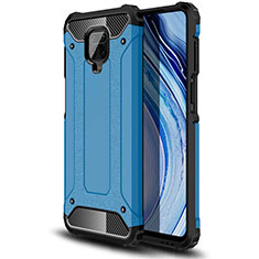 Coque Contour Silicone et Plastique Housse Etui Mat pour Xiaomi Poco M2 Pro Bleu Ciel