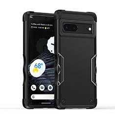 Coque Contour Silicone et Plastique Housse Etui Mat QW1 pour Google Pixel 7 5G Noir