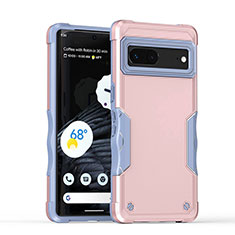 Coque Contour Silicone et Plastique Housse Etui Mat QW1 pour Google Pixel 7 5G Or Rose