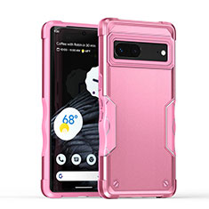 Coque Contour Silicone et Plastique Housse Etui Mat QW1 pour Google Pixel 7 5G Rose