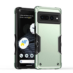 Coque Contour Silicone et Plastique Housse Etui Mat QW1 pour Google Pixel 7 Pro 5G Pastel Vert