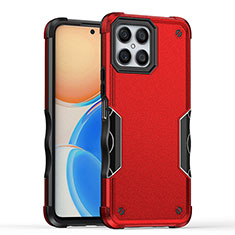 Coque Contour Silicone et Plastique Housse Etui Mat QW1 pour Huawei Honor X8 4G Rouge