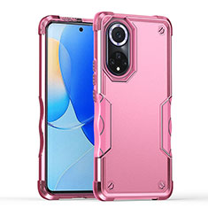 Coque Contour Silicone et Plastique Housse Etui Mat QW1 pour Huawei Nova 9 Rose