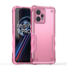 Coque Contour Silicone et Plastique Housse Etui Mat QW1 pour Realme 9 4G Rose