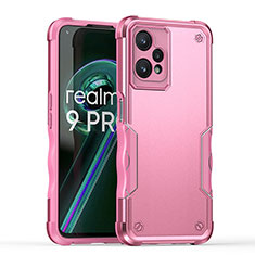 Coque Contour Silicone et Plastique Housse Etui Mat QW1 pour Realme 9 5G Rose