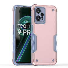 Coque Contour Silicone et Plastique Housse Etui Mat QW1 pour Realme 9 Pro 5G Or Rose