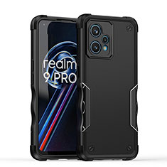 Coque Contour Silicone et Plastique Housse Etui Mat QW1 pour Realme 9 Pro+ Plus 5G Noir