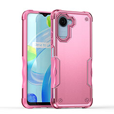 Coque Contour Silicone et Plastique Housse Etui Mat QW1 pour Realme C30 Rose