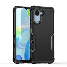 Coque Contour Silicone et Plastique Housse Etui Mat QW1 pour Realme Narzo 50i Prime Noir