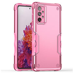 Coque Contour Silicone et Plastique Housse Etui Mat QW1 pour Samsung Galaxy A33 5G Or Rose