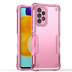 Coque Contour Silicone et Plastique Housse Etui Mat QW1 pour Samsung Galaxy A52 5G Or Rose