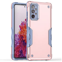 Coque Contour Silicone et Plastique Housse Etui Mat QW1 pour Samsung Galaxy A73 5G Rose