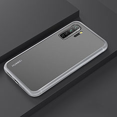 Coque Contour Silicone et Plastique Housse Etui Mat R01 pour Huawei Nova 7 SE 5G Blanc