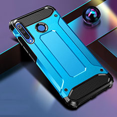 Coque Contour Silicone et Plastique Housse Etui Mat R01 pour Huawei P30 Lite New Edition Bleu Ciel