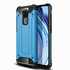 Coque Contour Silicone et Plastique Housse Etui Mat R01 pour Xiaomi Redmi 10X 4G Bleu Ciel