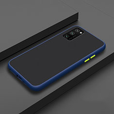 Coque Contour Silicone et Plastique Housse Etui Mat R02 pour Huawei Honor V30 Pro 5G Bleu