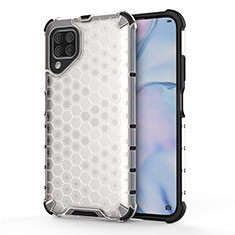 Coque Contour Silicone et Plastique Housse Etui Mat R02 pour Huawei Nova 6 SE Blanc