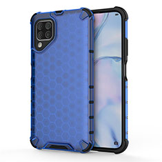 Coque Contour Silicone et Plastique Housse Etui Mat R02 pour Huawei P40 Lite Bleu