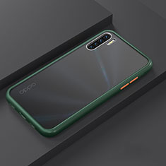 Coque Contour Silicone et Plastique Housse Etui Mat R03 pour Oppo Find X2 Lite Vert