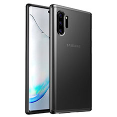 Coque Contour Silicone et Plastique Housse Etui Mat R03 pour Samsung Galaxy Note 10 Plus 5G Noir