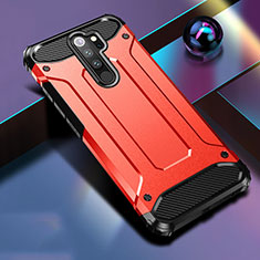 Coque Contour Silicone et Plastique Housse Etui Mat R04 pour Xiaomi Redmi Note 8 Pro Rouge