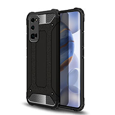 Coque Contour Silicone et Plastique Housse Etui Mat U01 pour Huawei Honor 30 Pro Noir