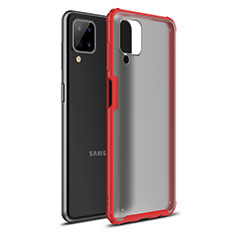 Coque Contour Silicone et Plastique Housse Etui Mat U01 pour Samsung Galaxy A12 5G Rouge