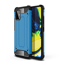 Coque Contour Silicone et Plastique Housse Etui Mat U01 pour Samsung Galaxy A71 5G Bleu Ciel