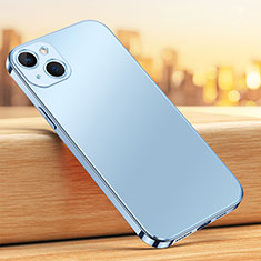 Coque Contour Silicone et Plastique Housse Etui Mat U02 pour Apple iPhone 13 Mini Bleu