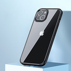 Coque Contour Silicone et Plastique Housse Etui Mat U05 pour Apple iPhone 13 Mini Noir