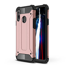 Coque Contour Silicone et Plastique Housse Etui Mat WL1 pour Samsung Galaxy A20s Or Rose