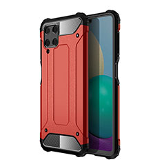 Coque Contour Silicone et Plastique Housse Etui Mat WL1 pour Samsung Galaxy A22 4G Rouge