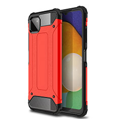 Coque Contour Silicone et Plastique Housse Etui Mat WL1 pour Samsung Galaxy A22 5G Rouge